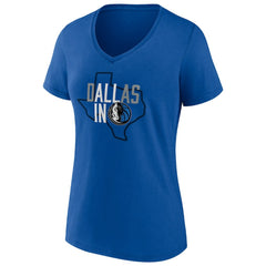 Dallas Mavericks Women's Hometown Collection All In V-Neck T-Shirt sale - Blue | Fanatics on sale
