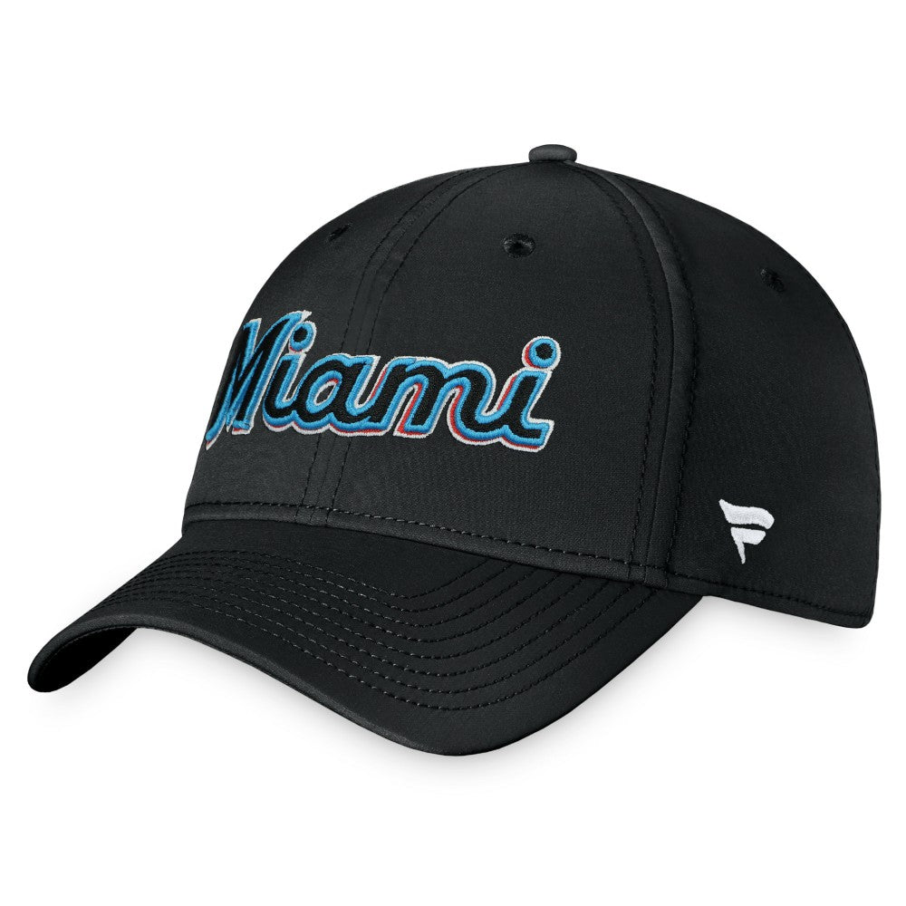 Miami Marlins Core Flex Hat - Black