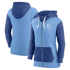 Kansas City Royals Women's Full-Zip Hoodie - Light Blue | Nike