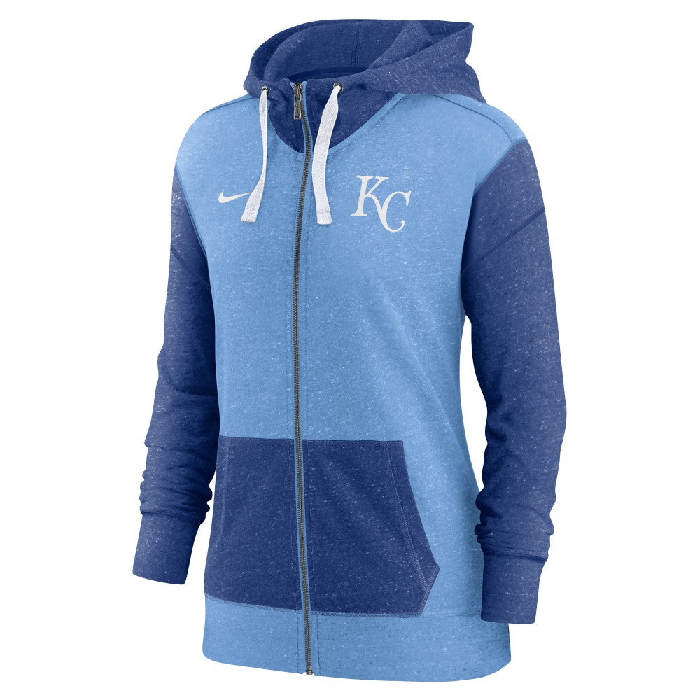 Kansas City Royals Women's Full-Zip Hoodie - Light Blue | Nike