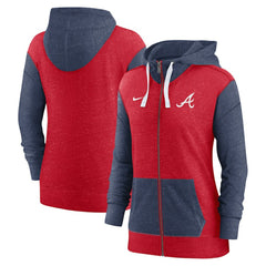 Atlanta Braves Women's Full-Zip Hoodie - Red | Nike