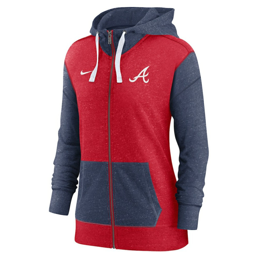 Atlanta Braves Women's Full-Zip Hoodie - Red | Nike