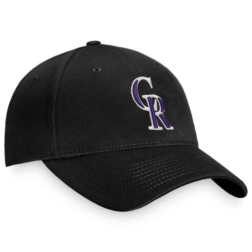 Colorado Rockies Cooperstown Collection Core Adjustable Hat - Black