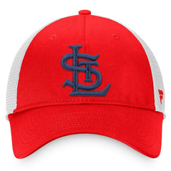 St. Louis Cardinals Cooperstown Collection Core Trucker Snapback Hat - Red/White
