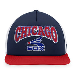 Chicago White Sox Heritage Foam Front Trucker Snapback Hat - Navy/Red