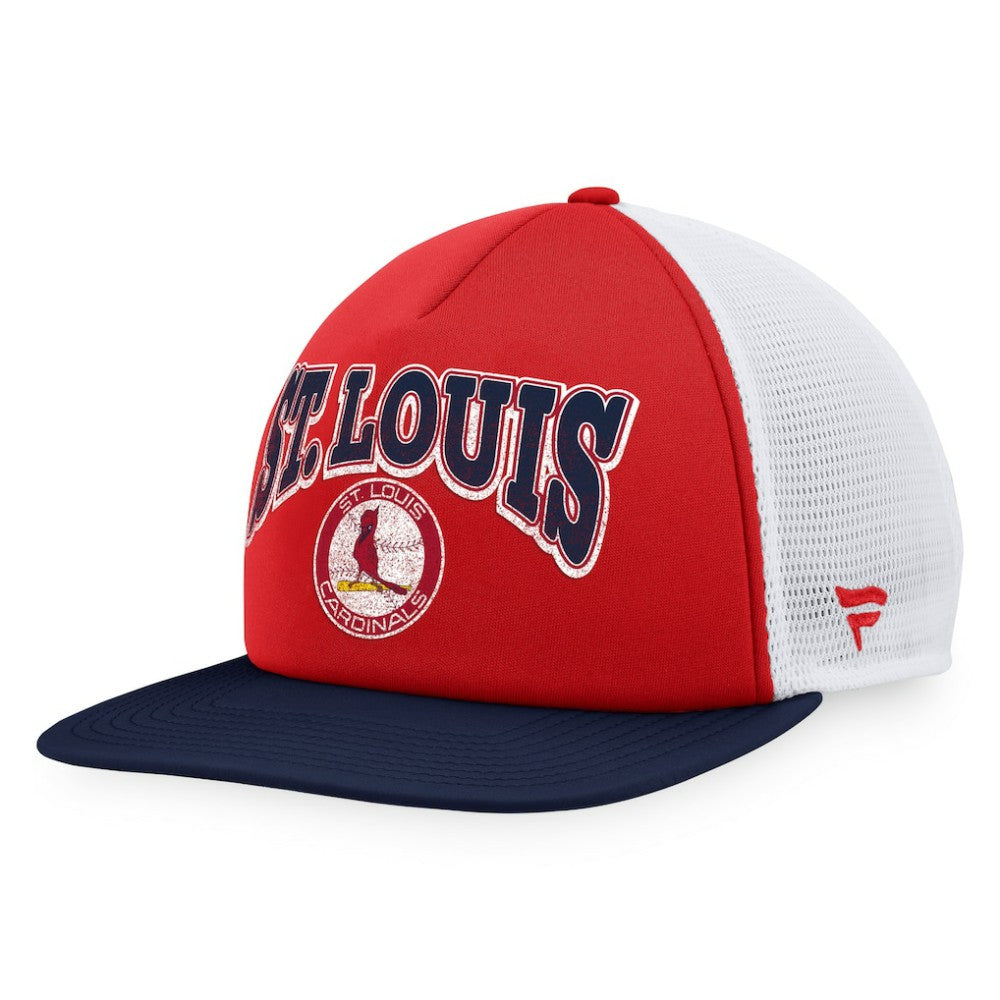 St. Louis Cardinals Heritage Foam Front Trucker Snapback Hat - Red/Navy