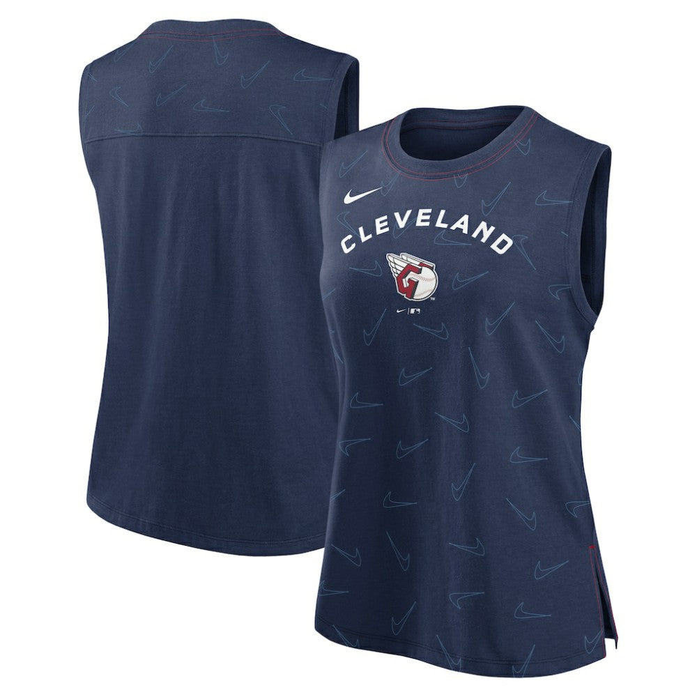 Cleveland Guardians Women's Muscle Play Tank Top - Navy | Nike