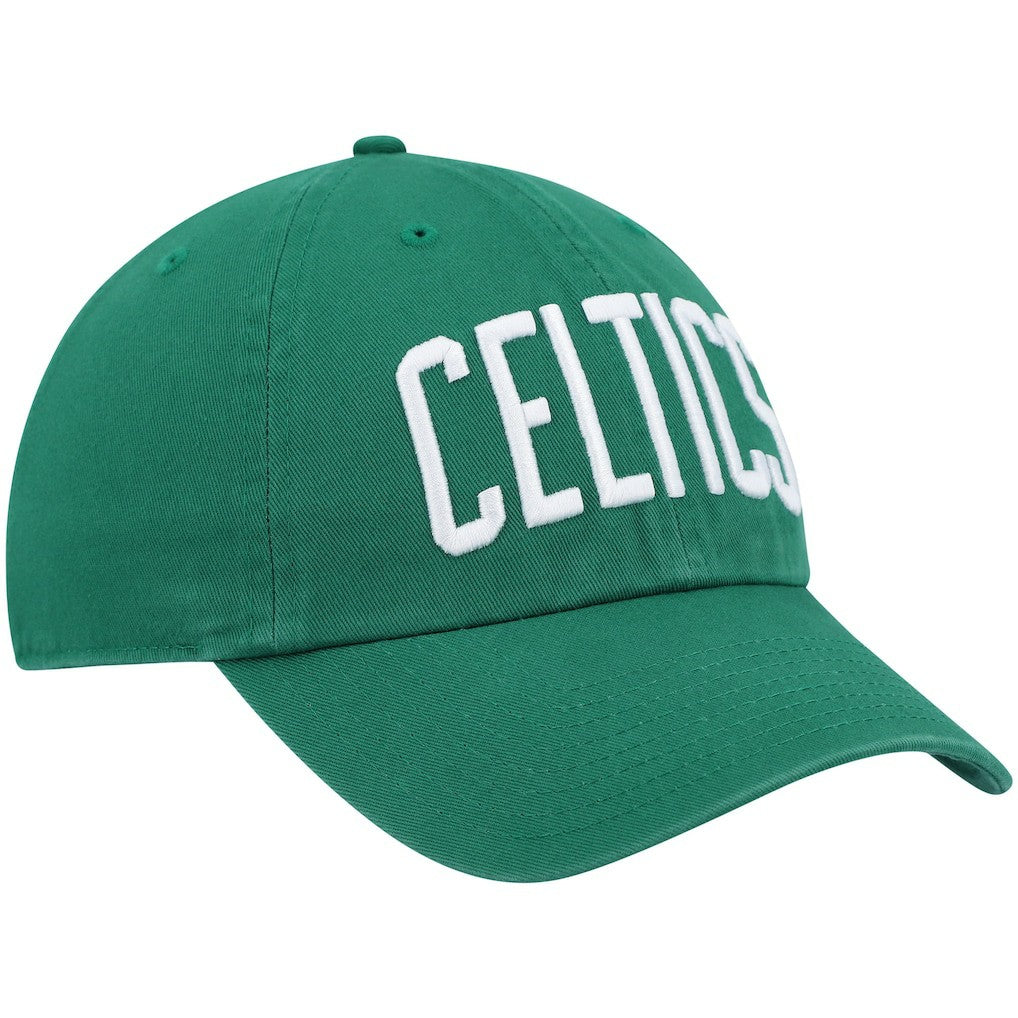 Boston Celtics '47 Clean Up Wordmark Adjustable Hat - Kelly Green | 47 brand for sale