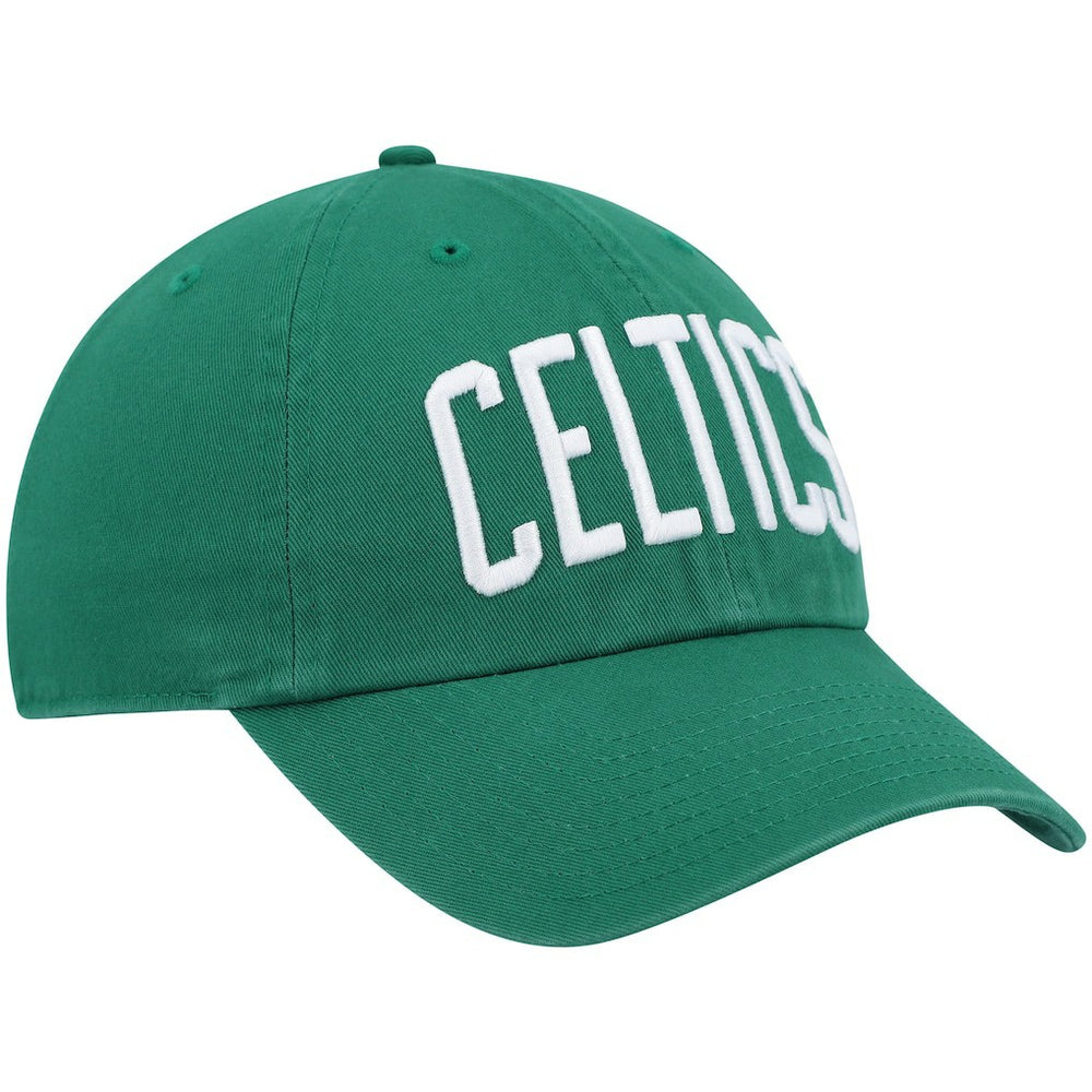 Boston Celtics '47 Clean Up Wordmark Adjustable Hat - Kelly Green | 47 brand for sale