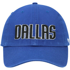 Dallas Mavericks '47 Clean Up Wordmark Adjustable Hat sale - Royal | 47 brand discount