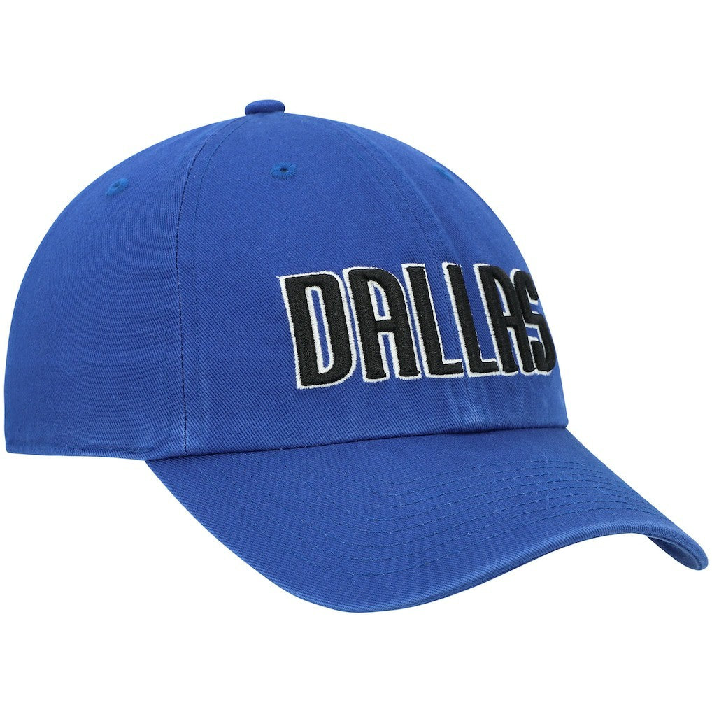 Dallas Mavericks '47 Clean Up Wordmark Adjustable Hat sale - Royal | 47 brand discount