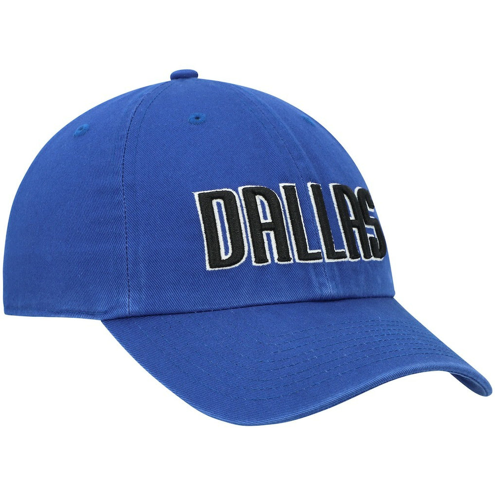 Dallas Mavericks '47 Clean Up Wordmark Adjustable Hat sale - Royal | 47 brand discount