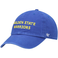 Golden State Warriors '47 Clean Up Wordmark Adjustable Hat sale - Royal | 47 brand for sale