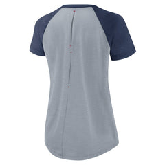 Los Angeles Angels Women's Summer Breeze Raglan Fashion T-Shirt - Heather Gray | Nike
