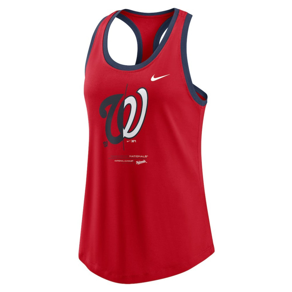 Washington Nationals Women's Tech Tri-Blend Tank Top - Red | Nike