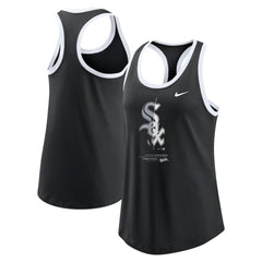 Chicago White Sox Women's Tech Tri-Blend Tank Top - Black | Nike