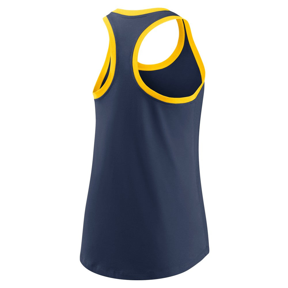 Milwaukee Brewers Women's Tech Tri-Blend Tank Top - Navy | Nike