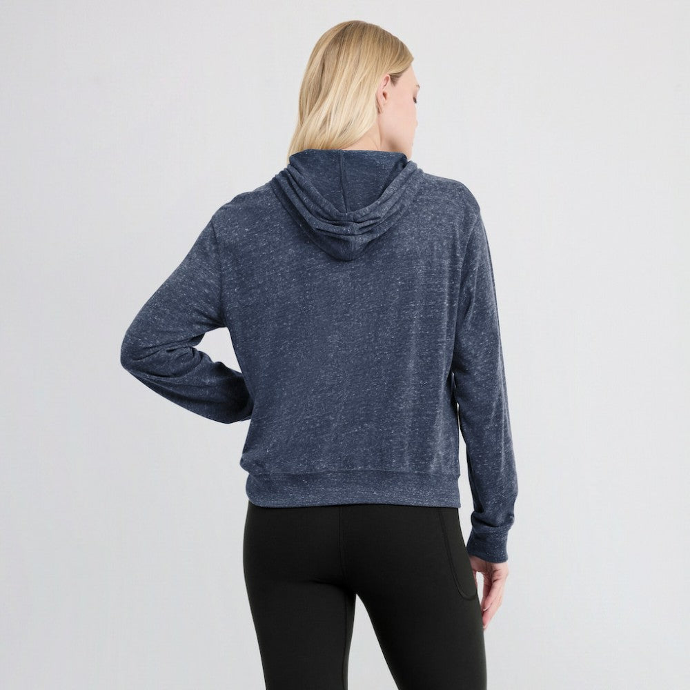 Milwaukee Brewers Women's Diamond Icon Gym Vintage Lightweight Hooded Top - Navy | Nike