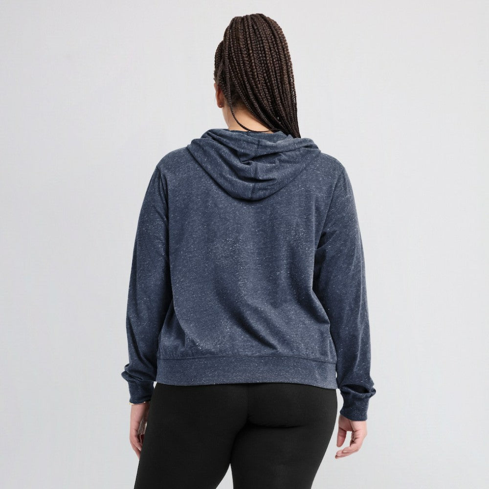 Milwaukee Brewers Women's Diamond Icon Gym Vintage Lightweight Hooded Top - Navy | Nike