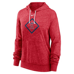 Los Angeles Angels Women's Diamond Icon Gym Vintage Lightweight Hooded Top - Red | Nike