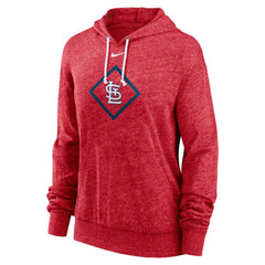 St. Louis Cardinals Women's Diamond Icon Gym Vintage Lightweight Hooded Top - Red | Nike