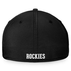 Colorado Rockies Cooperstown Core Flex Hat - Black