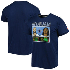 CeeDee Lamb & Dak Prescott Dallas Cowboys Homage Unisex NFL Jam Tri-Blend T-Shirt - Heathered Navy cheap