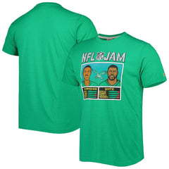 Randall Cunningham & Reggie White Philadelphia Eagles Homage Unisex NFL Jam Retired Tri-Blend T-Shirt - Heather Kelly Green on sale