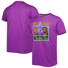 Ray Lewis & Ed Reed Baltimore Ravens Homage Unisex NFL Jam Retired Tri-Blend T-Shirt - Heather Purple discount
