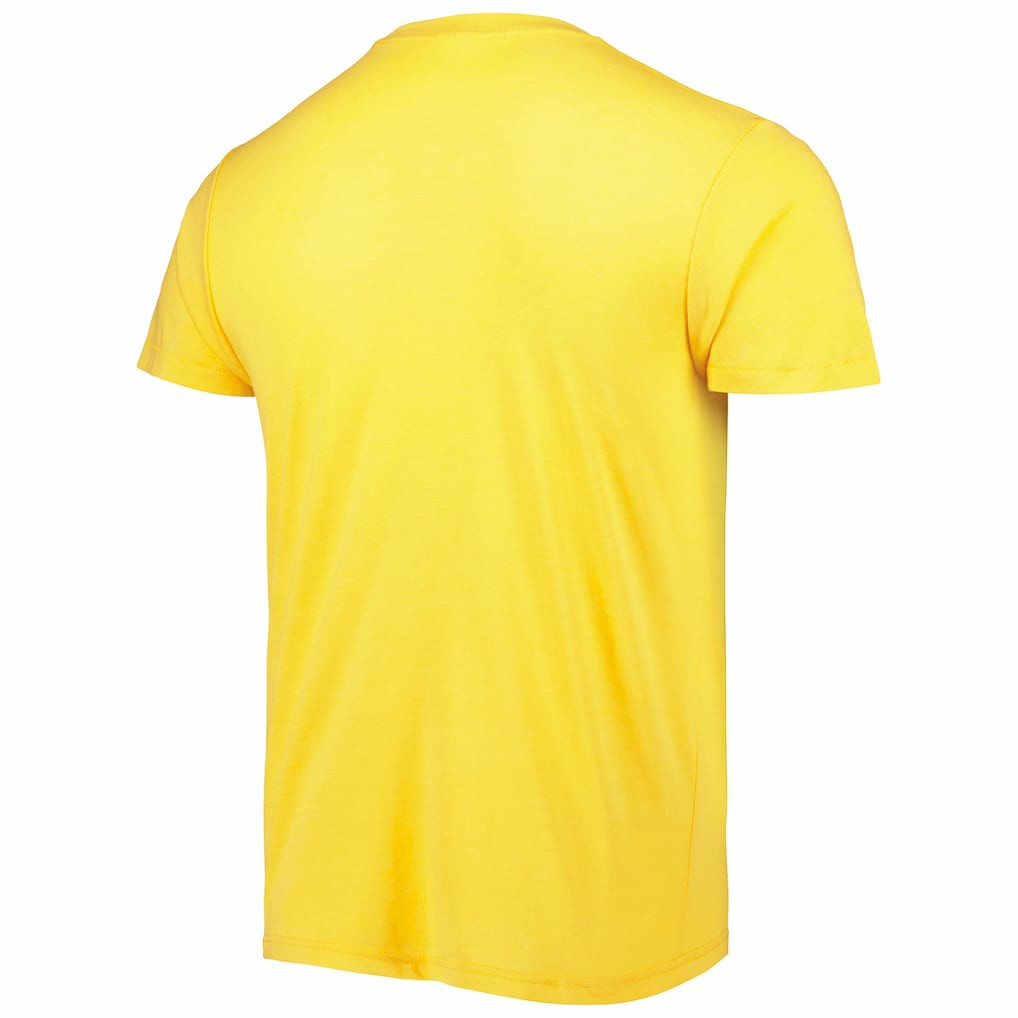 Justin Herbert Los Angeles Chargers Homage Unisex NFL Blitz Player Tri-Blend T-Shirt - Heather Gold cheap