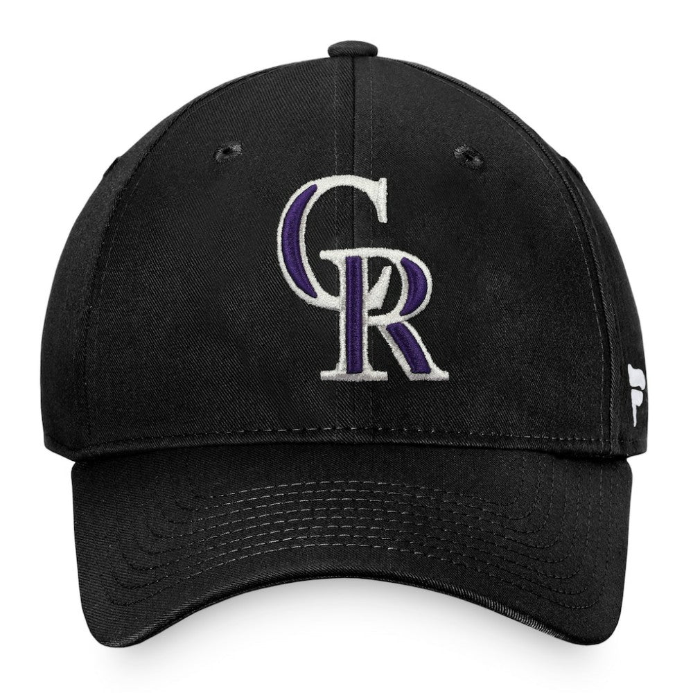 Colorado Rockies Core Adjustable Hat - Black