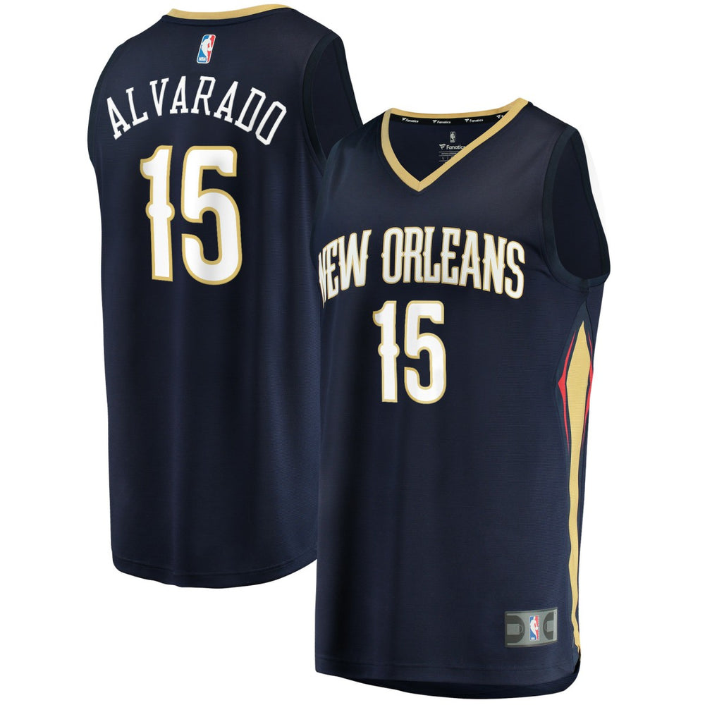 Jose Alvarado New Orleans Pelicans Fast Break Replica Jersey - Icon Edition - Navy | Fanatics on sale