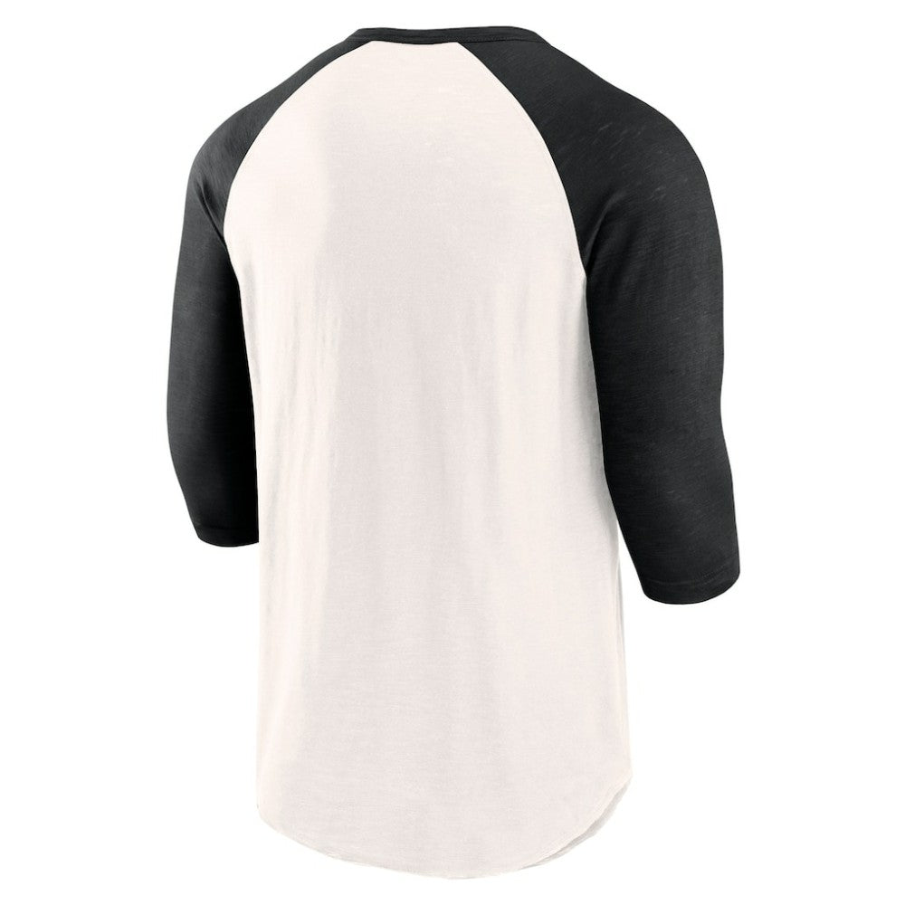 San Francisco Giants Backdoor Slider Raglan 3/4-Sleeve T-Shirt - White/Black