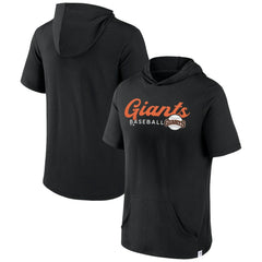 San Francisco Giants Offensive Strategy Short Sleeve Pullover Hoodie - Black