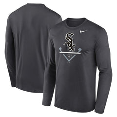 Chicago White Sox Icon Legend Performance Long Sleeve T-Shirt - Anthracite | Nike