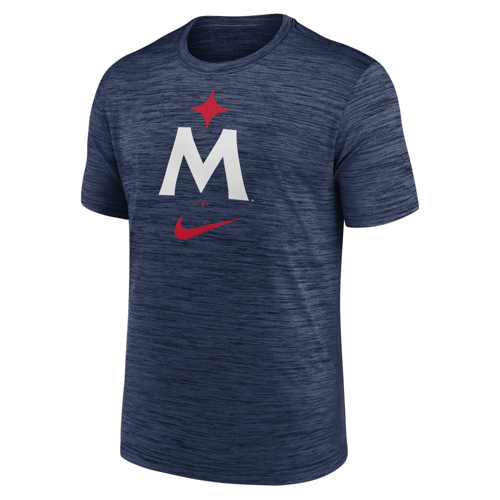Minnesota Twins 2023 Logo Velocity Performance T-Shirt - Navy | Nike