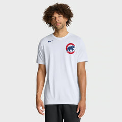 Chicago Cubs New Legend Wordmark Dri-FIT T-Shirt - White | Nike