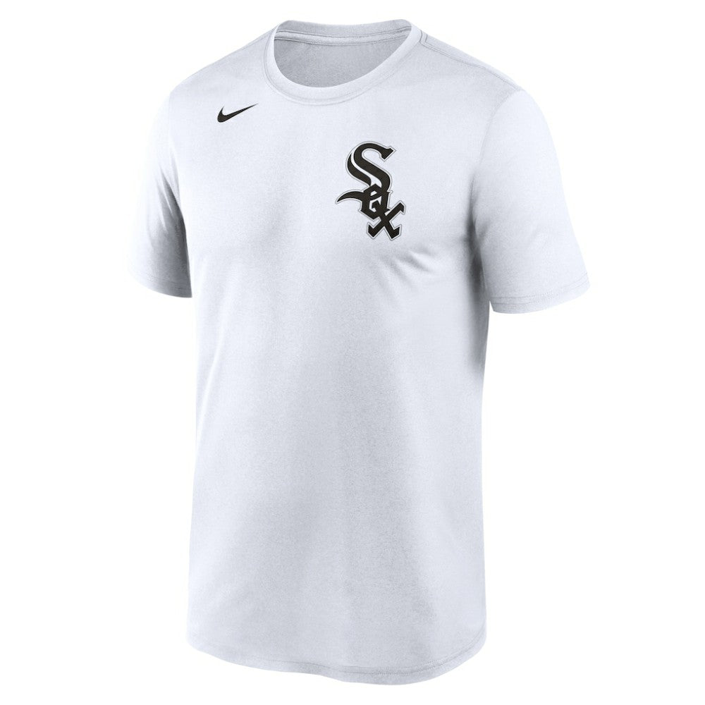 Chicago White Sox New Legend Wordmark Dri-FIT T-Shirt - White | Nike