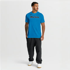 Miami Marlins New Legend Wordmark Dri-FIT T-Shirt - Light Blue | Nike