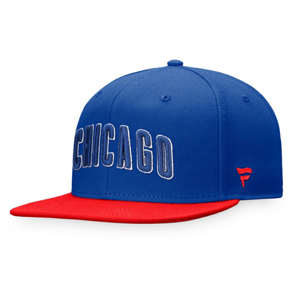 Chicago Cubs Fundamental Two-Tone Fitted Hat - Royal/Red