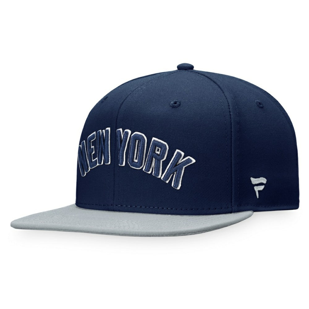 New York Yankees Fundamental Two-Tone Fitted Hat - Navy/Gray