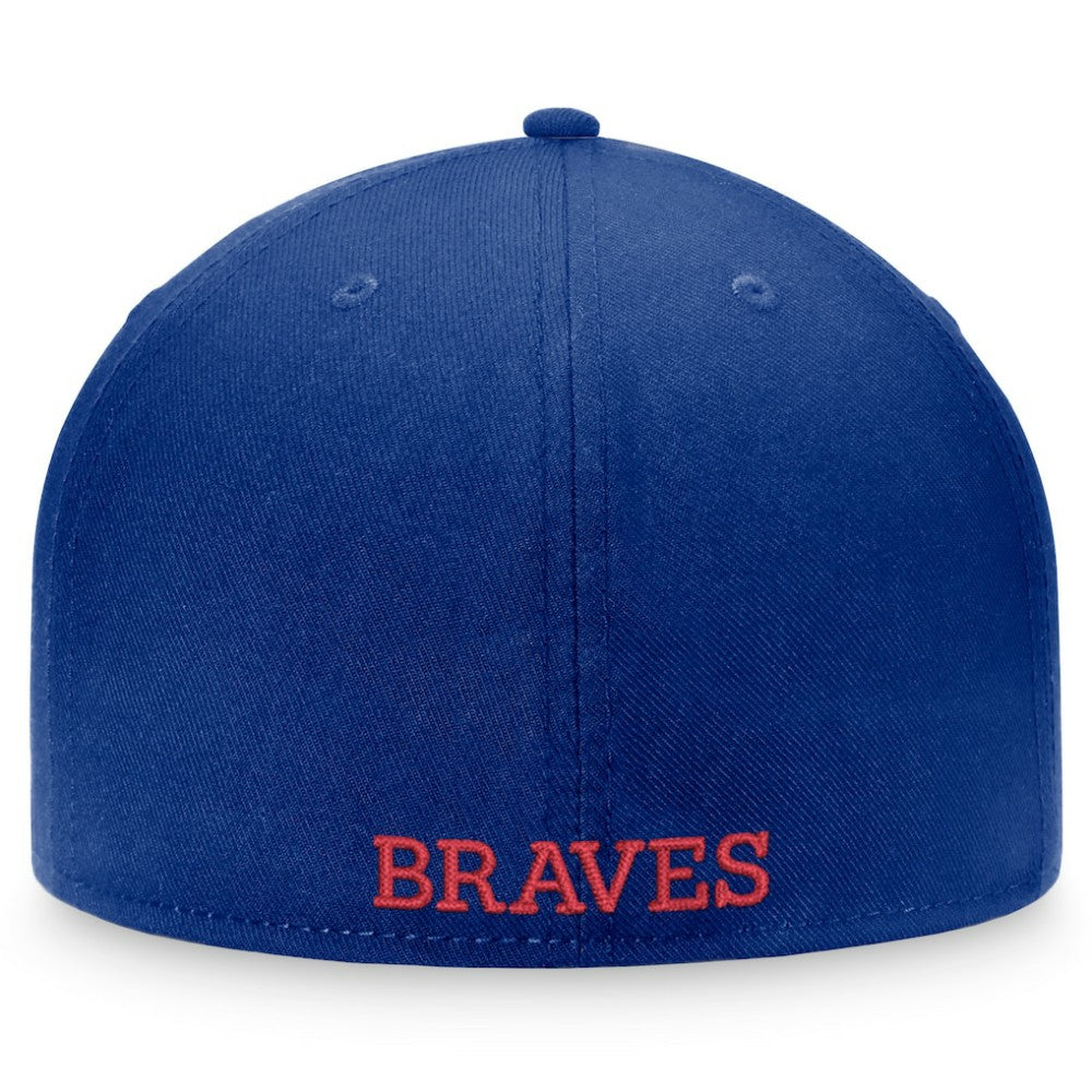 Atlanta Braves Heritage Patch Fitted Hat - Royal/Red