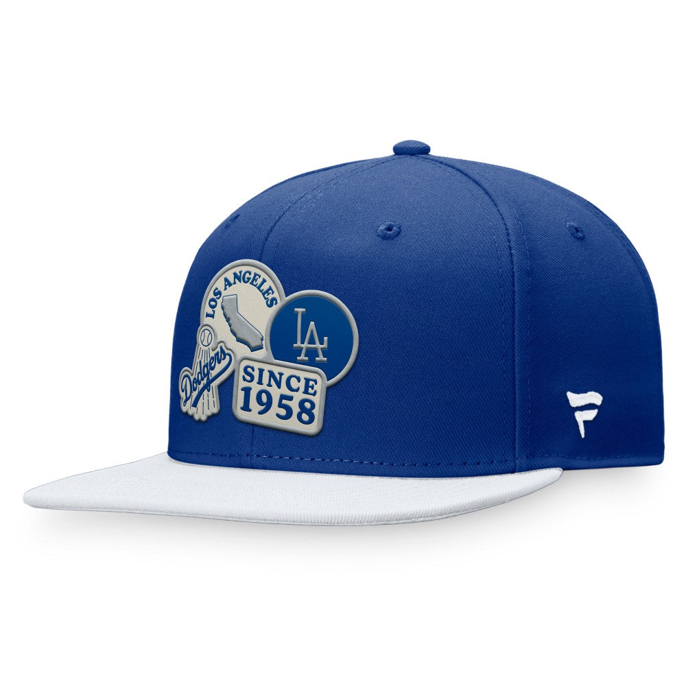 Los Angeles Dodgers Heritage Patch Fitted Hat - Royal/White