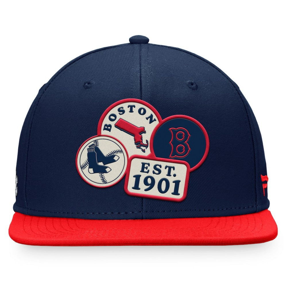 Boston Red Sox Heritage Patch Fitted Hat - Navy
