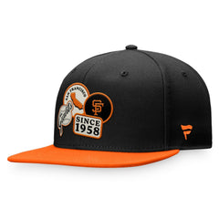 San Francisco Giants Heritage Patch Fitted Hat - Black/Orange