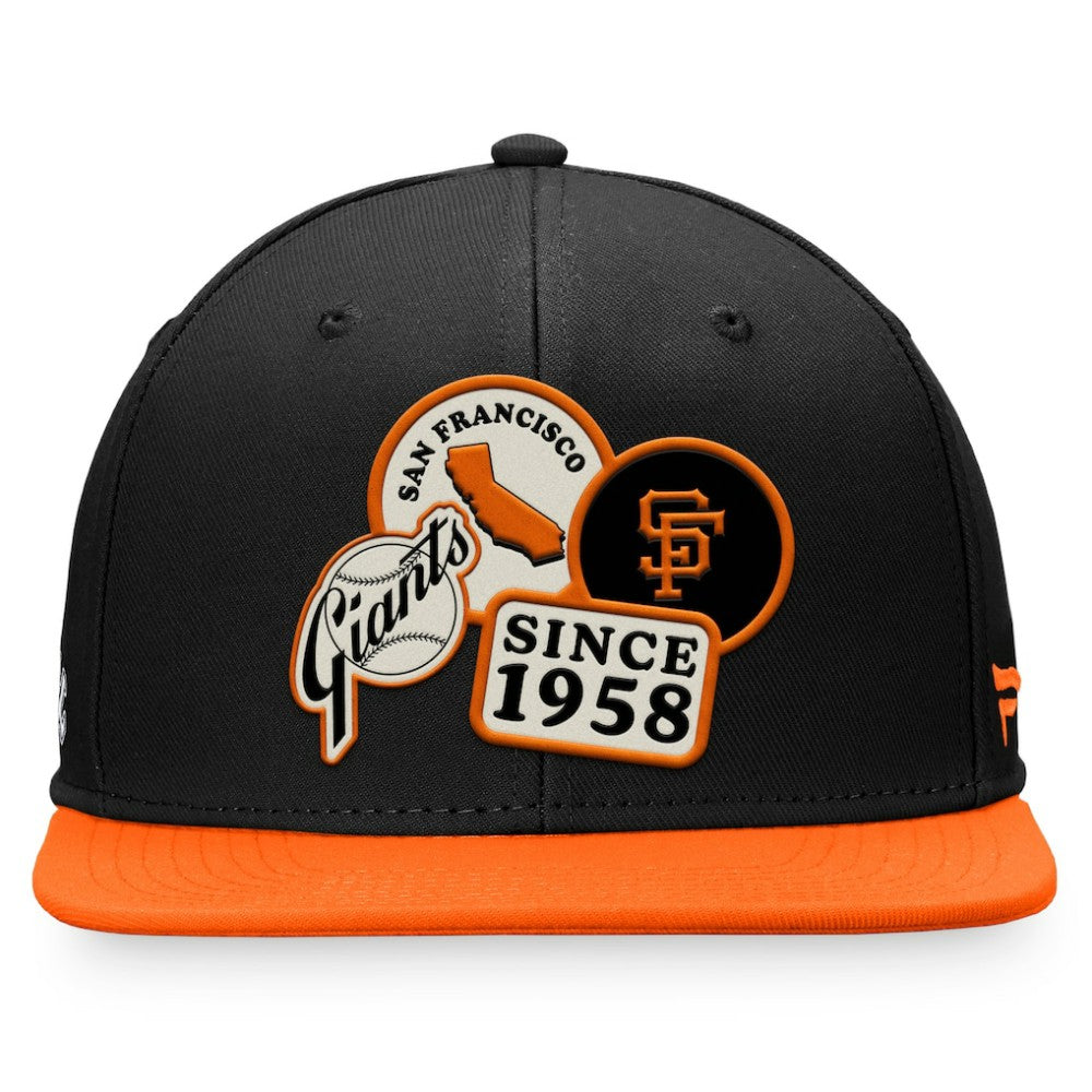 San Francisco Giants Heritage Patch Fitted Hat - Black/Orange