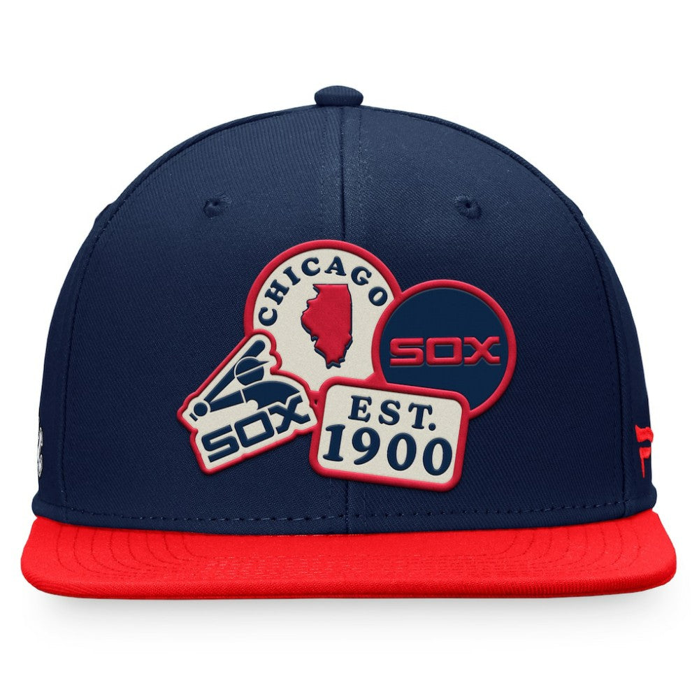 Chicago White Sox Heritage Patch Fitted Hat - Navy