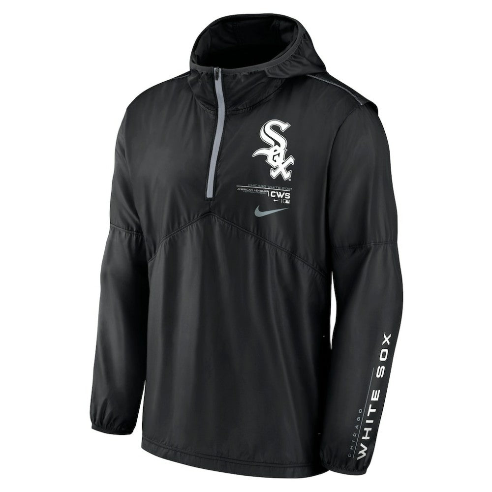 Chicago White Sox Authentic Night Game Performance Half-Zip Windbreaker - Black | Nike