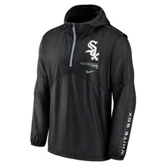 Chicago White Sox Authentic Night Game Performance Half-Zip Windbreaker - Black | Nike