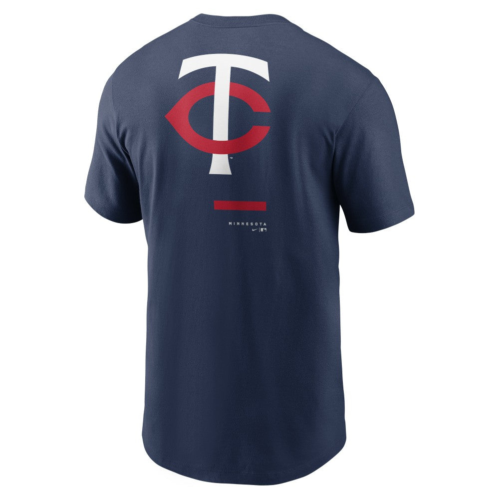 Minnesota Twins Over the Shoulder T-Shirt - Navy | Nike